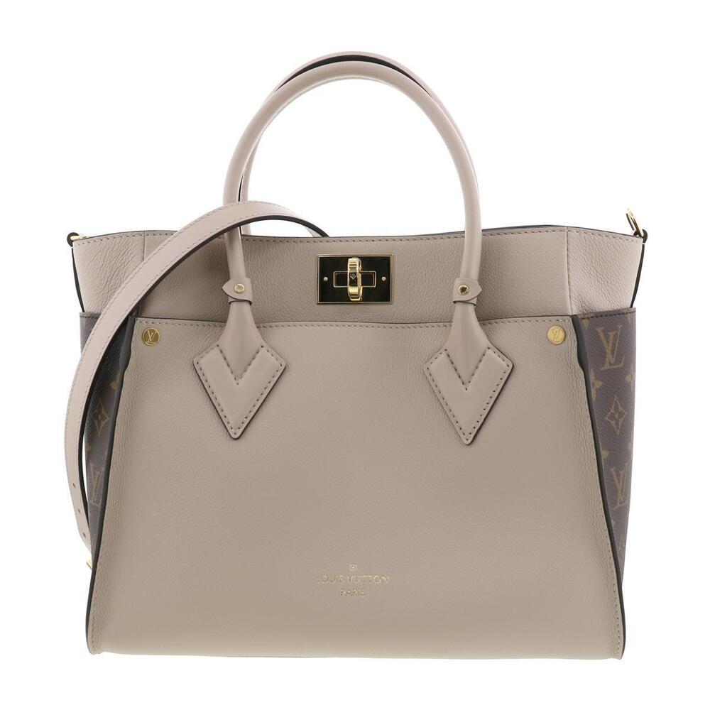 LOUIS VUITTON On My Side Bag Handbag Monogram Greige Gray